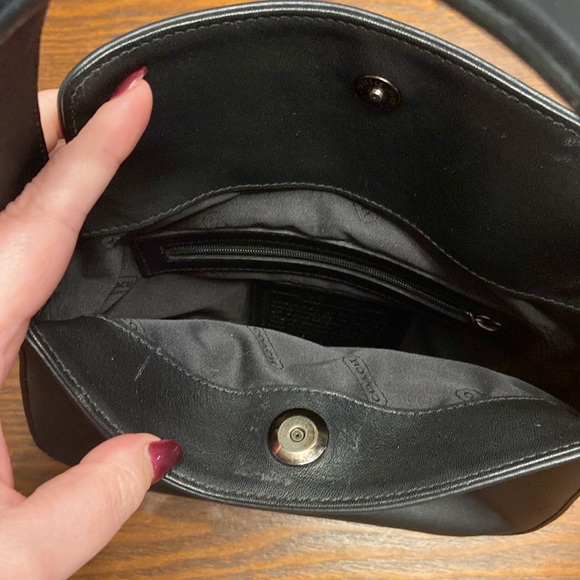 Vintage Coach Whitney Mini Hobo Bag in Black Leather #9181 made in Turkey - Picture 5 of 6